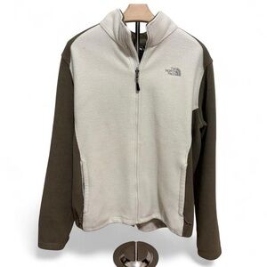 The North Face Cream and Brown Jacket